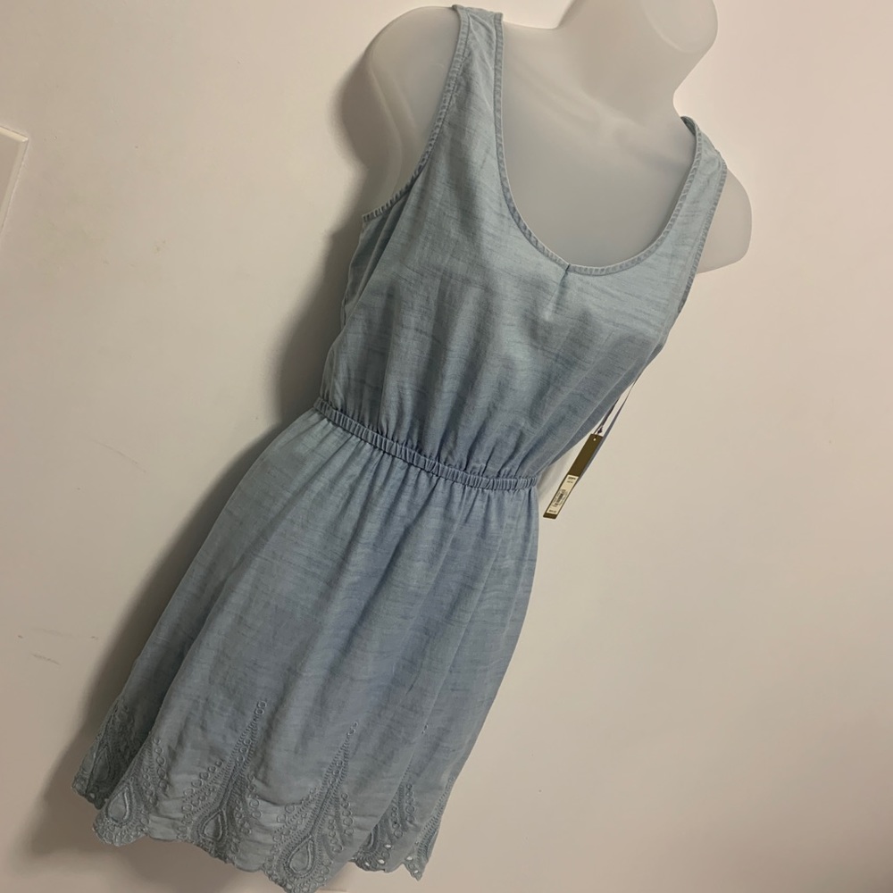 Denim Blue Halter Sundress